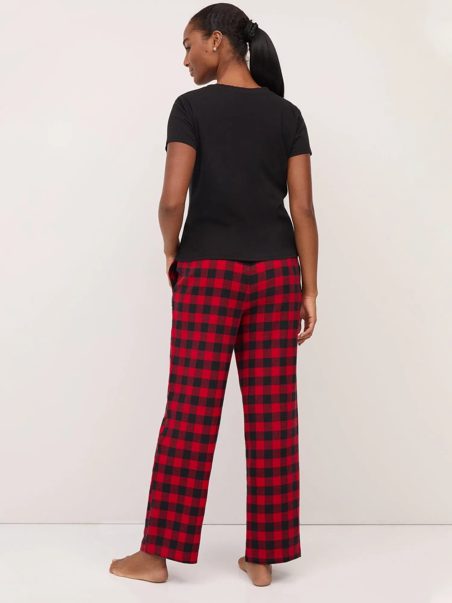 2-Piece Buffalo-Plaid Pajama Set