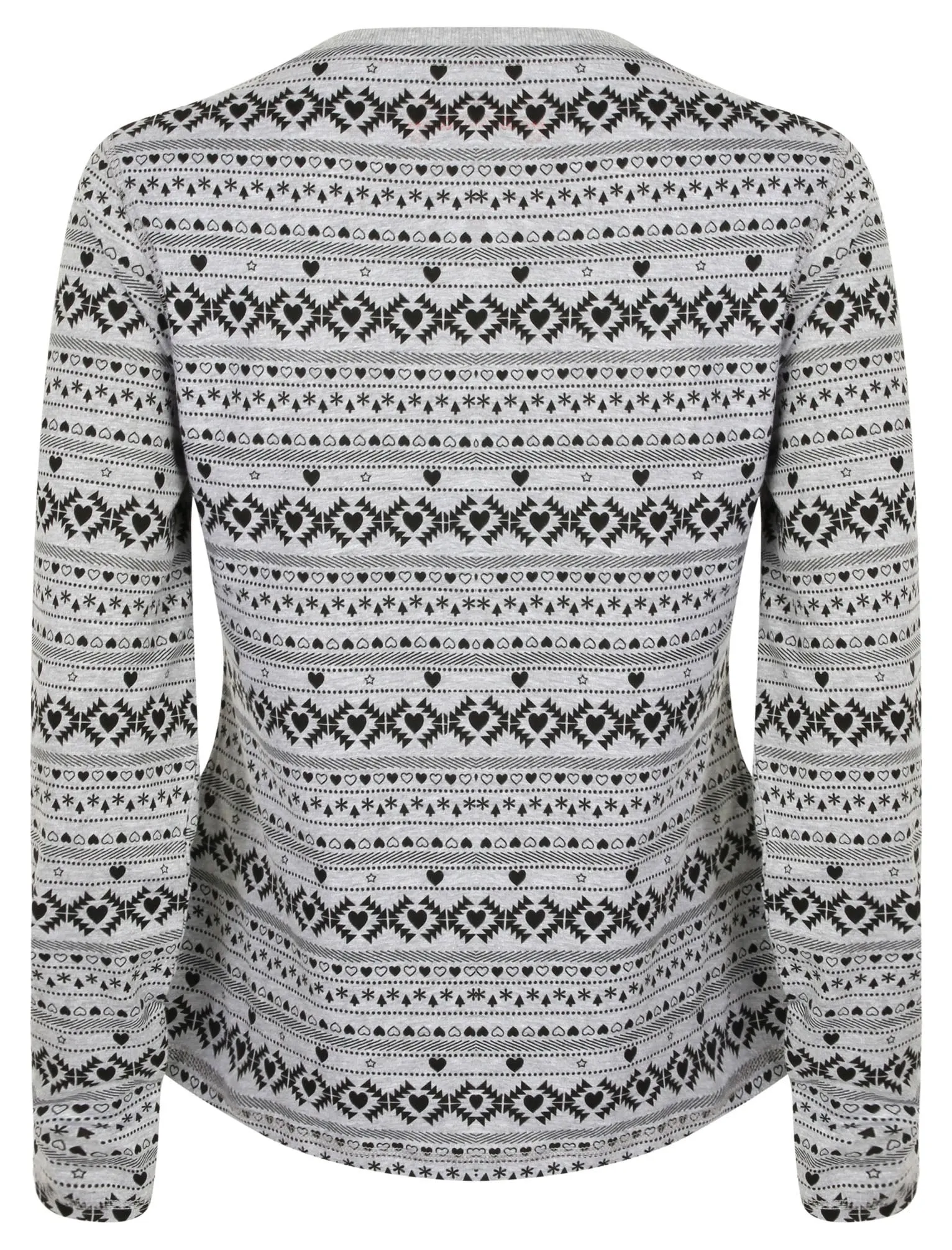 Aurora Fairisle Print 2pcs Lounge Set in Black - Tokyo Laundry