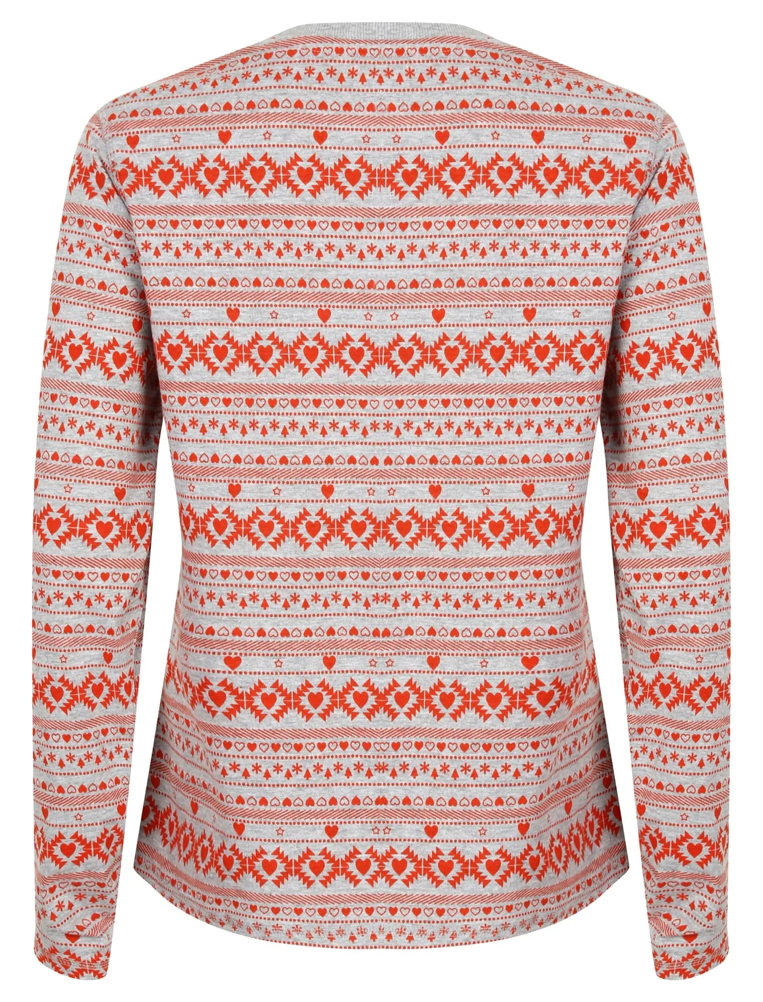 Aurora Fairisle Print 2pcs Lounge Set in Tokyo Red - Tokyo Laundry