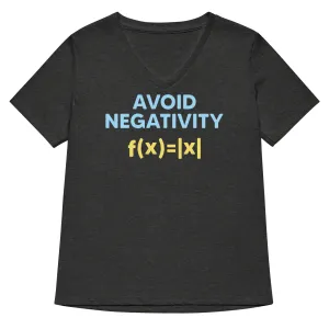 Avoid Negativity Women's V-Neck Tee