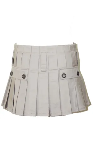 AYA MUSE Madison Beige Pleated Mini Tennis Skirt