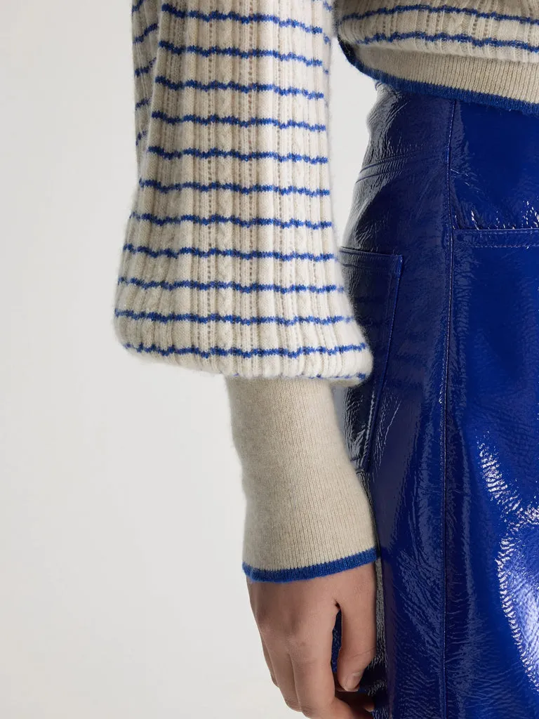 Bellerose Aummi Sweater in Blue Stripe