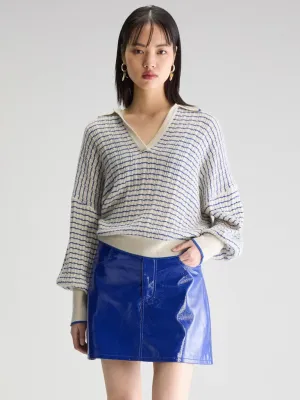 Bellerose Aummi Sweater in Blue Stripe