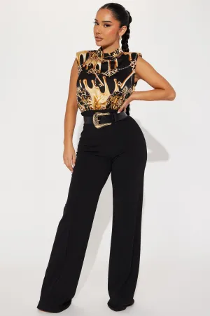 Beware Of Love Baroque Jumpsuit - Black/combo