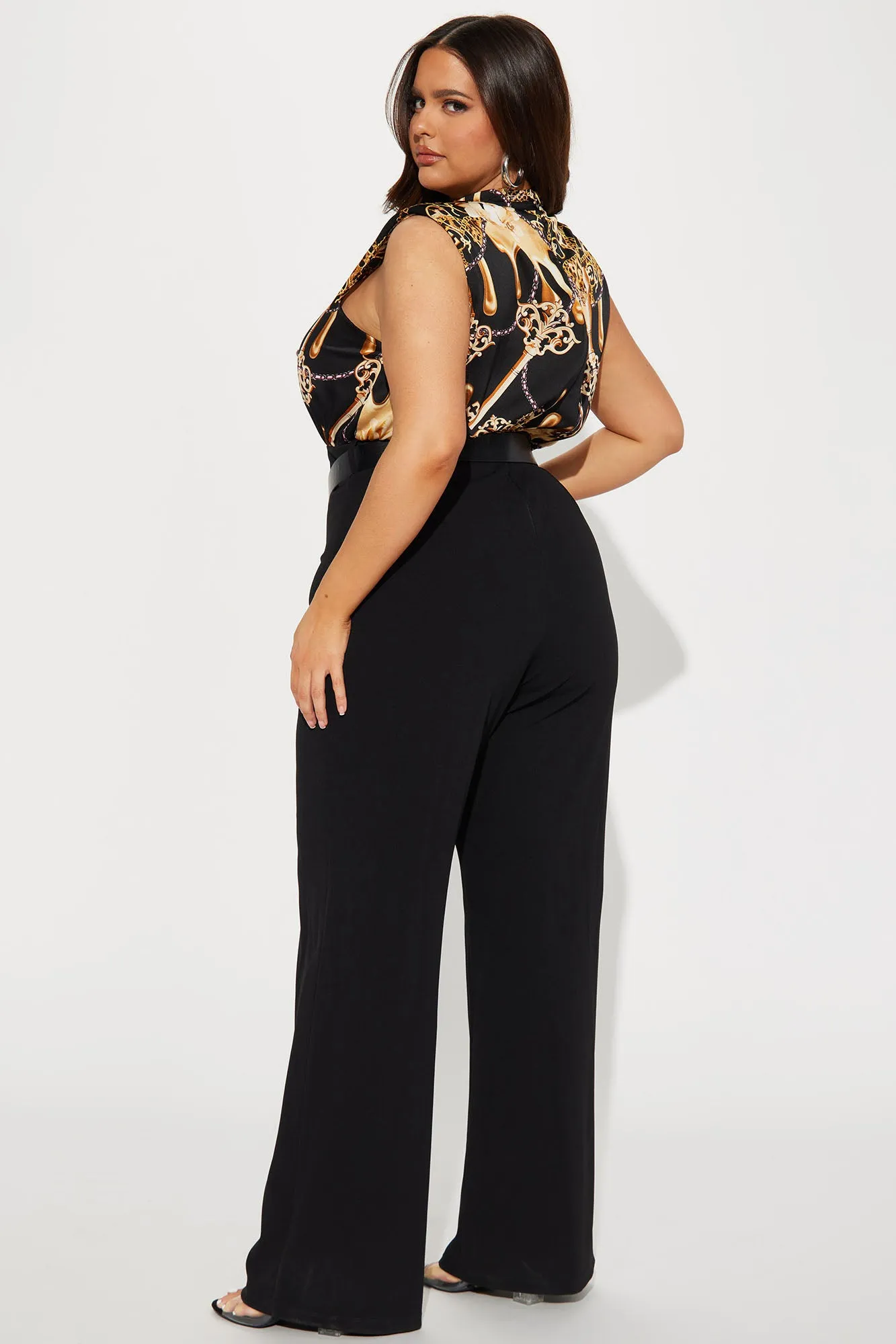 Beware Of Love Baroque Jumpsuit - Black/combo