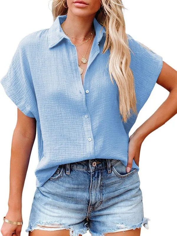 Blue Button-Down Shirt