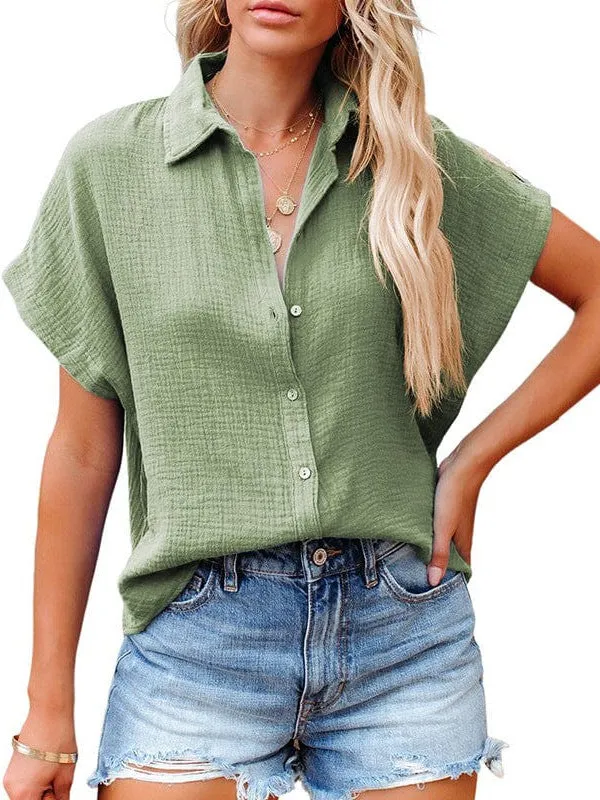 Blue Button-Down Shirt