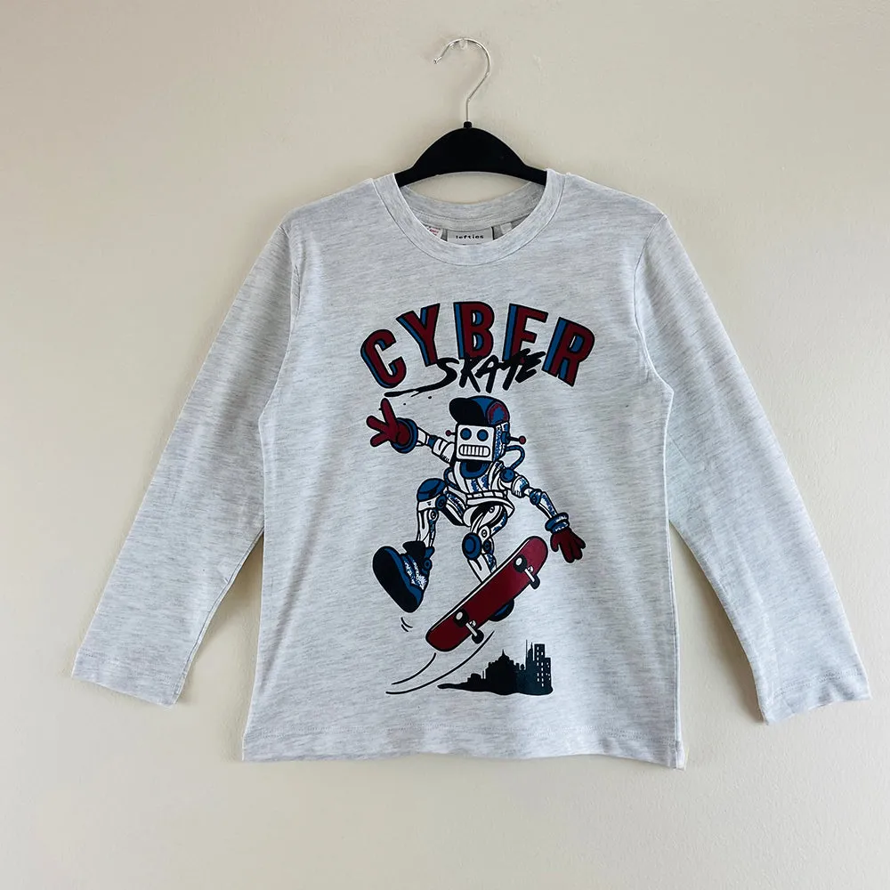 Boys Round Neck Cotton Full Sleeve T-shirt