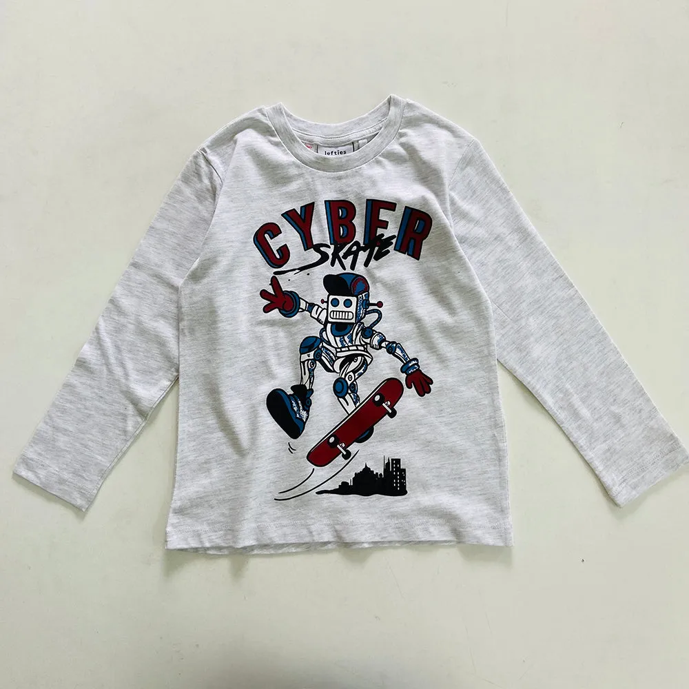 Boys Round Neck Cotton Full Sleeve T-shirt