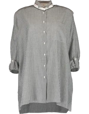 Button Down Oversized Blouse