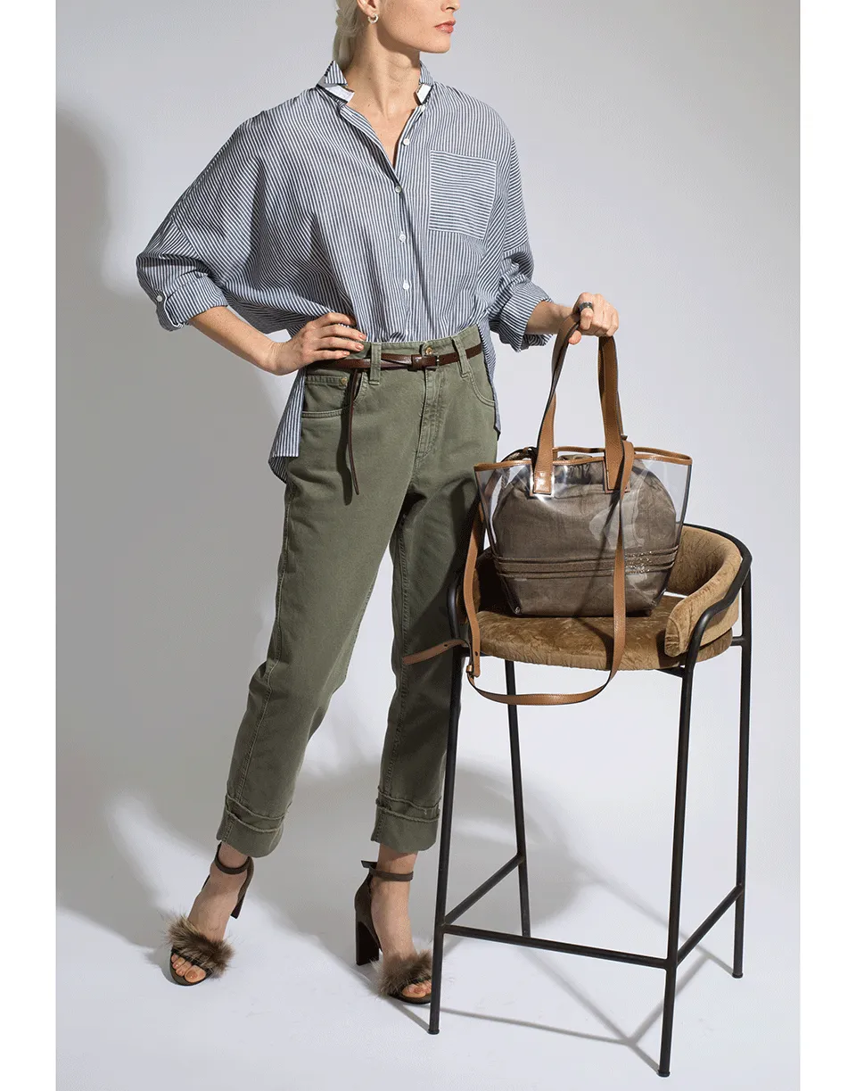 Button Down Oversized Blouse
