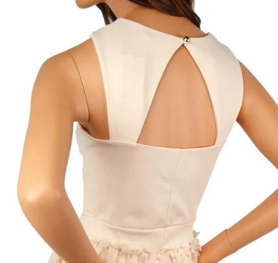 Carla Conti 3d Floral Cocktail Dress Made in Italy