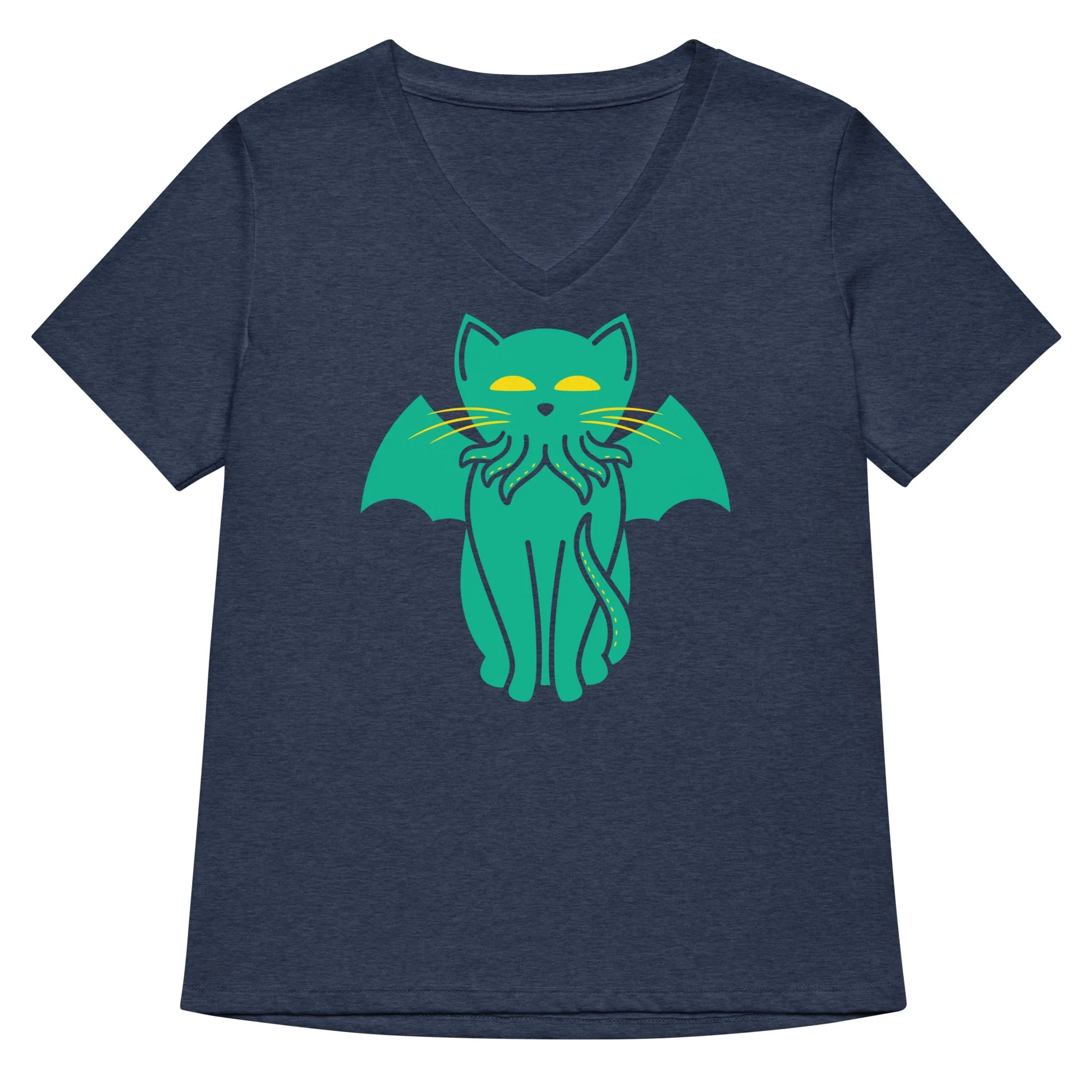 Cathulhu Women's V-Neck Tee