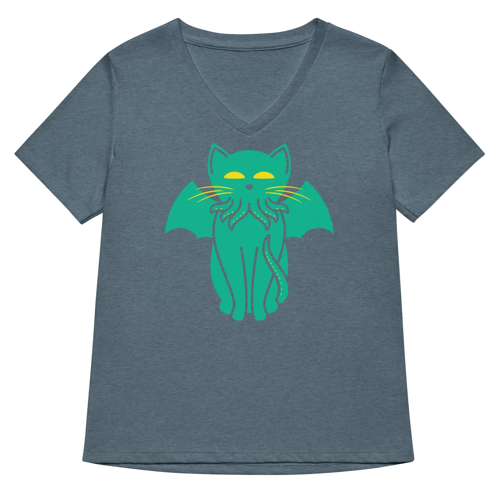 Cathulhu Women's V-Neck Tee