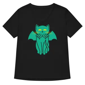 Cathulhu Women's V-Neck Tee
