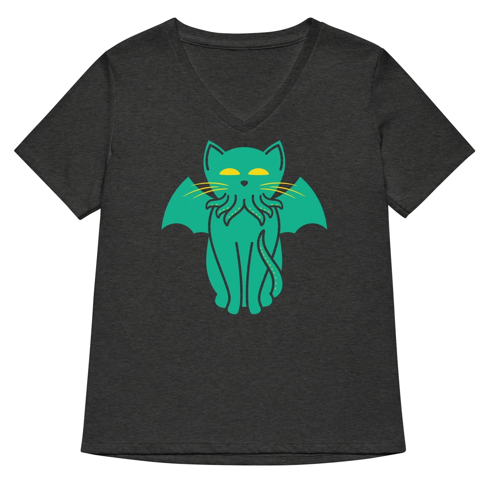 Cathulhu Women's V-Neck Tee