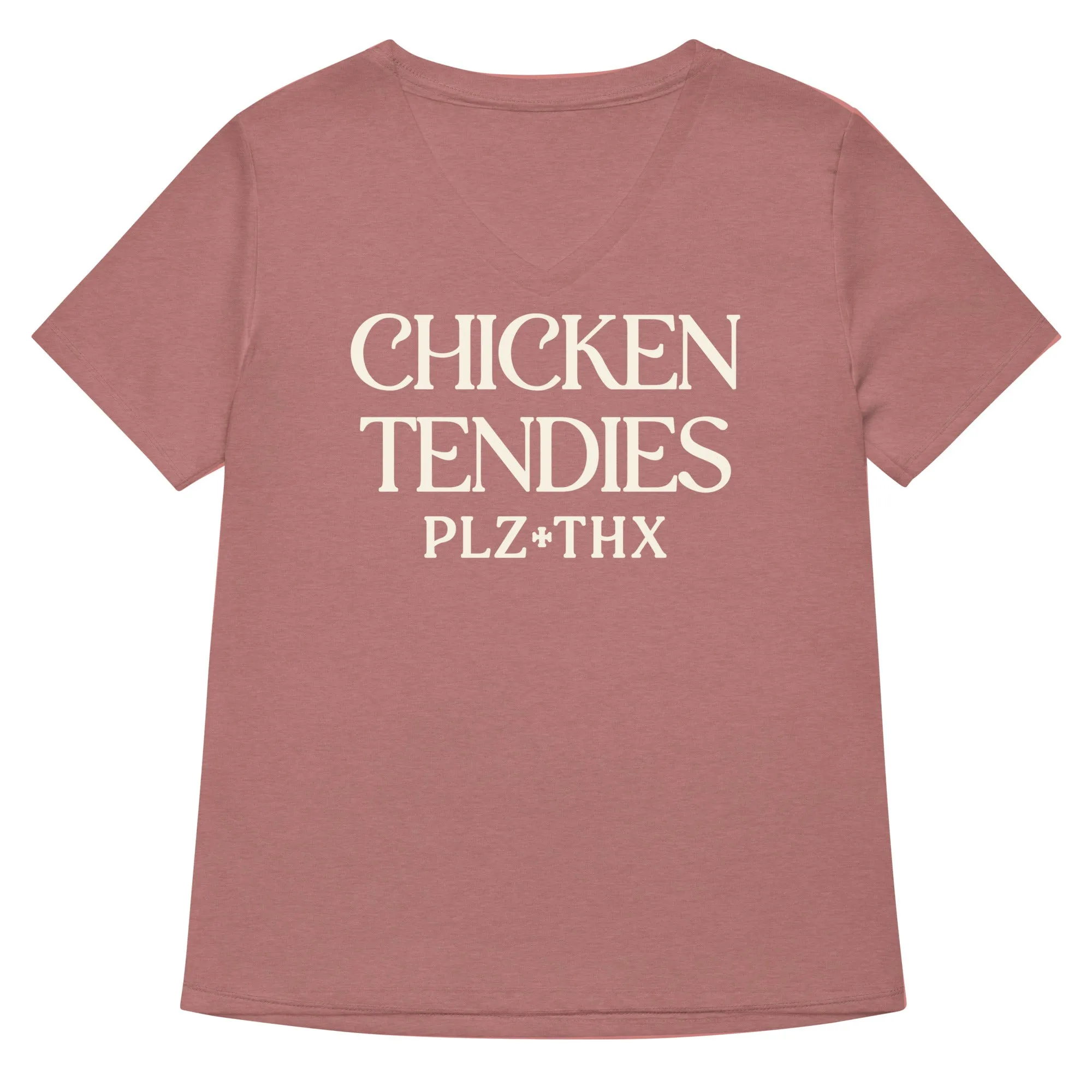 Chicken Tendies Plz Thx Women's V-Neck Tee