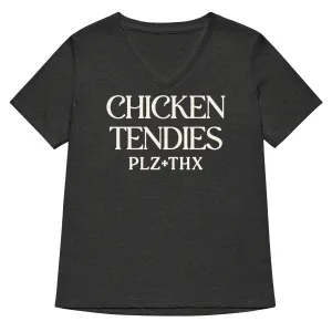 Chicken Tendies Plz Thx Women's V-Neck Tee