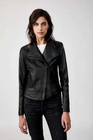 Dinah Leather Jacket in Black | Women Leather Jacket by The Jacket Seller