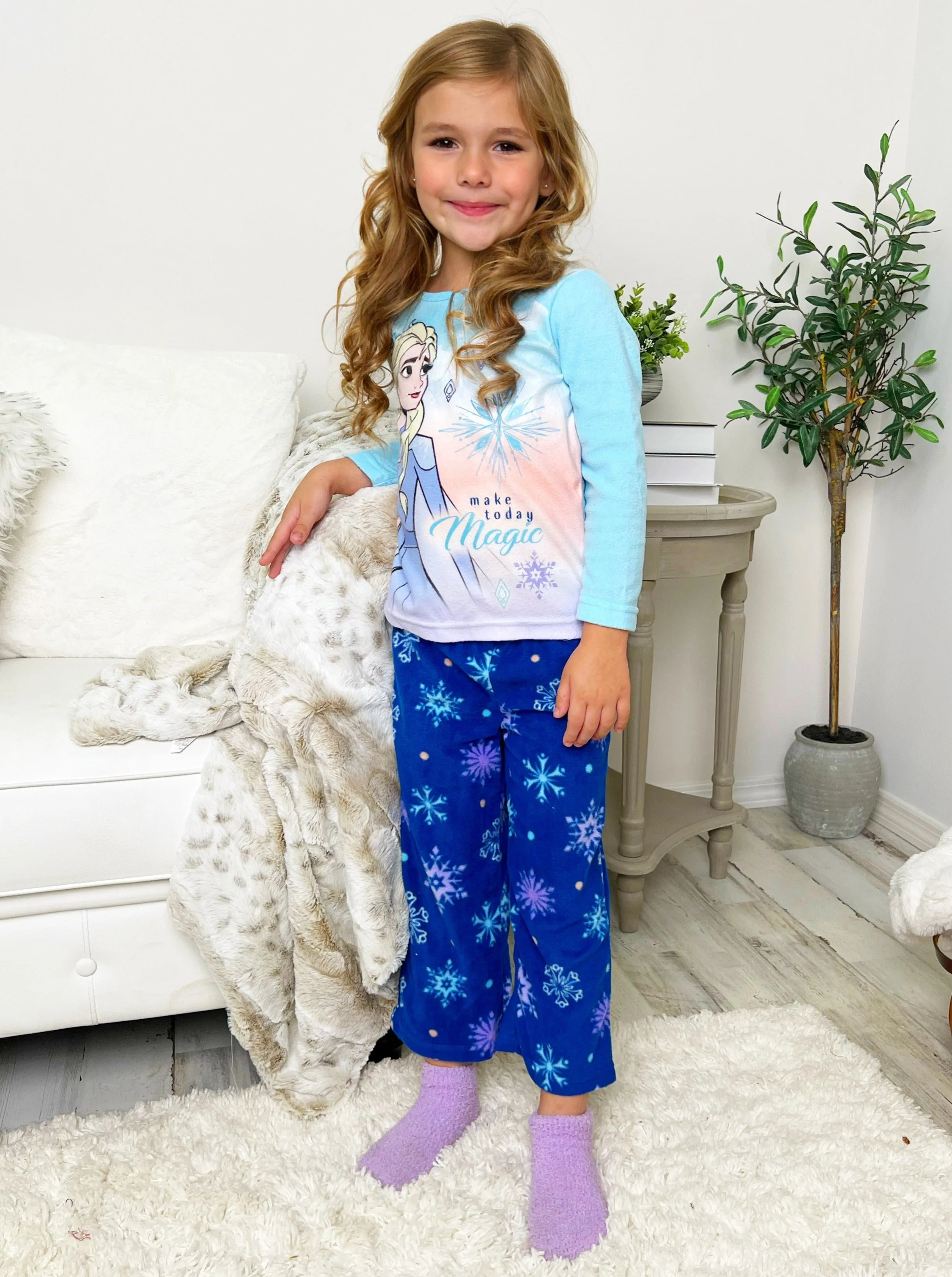 Disney Frozen Toddler Girls' 2 Piece Pajama Set