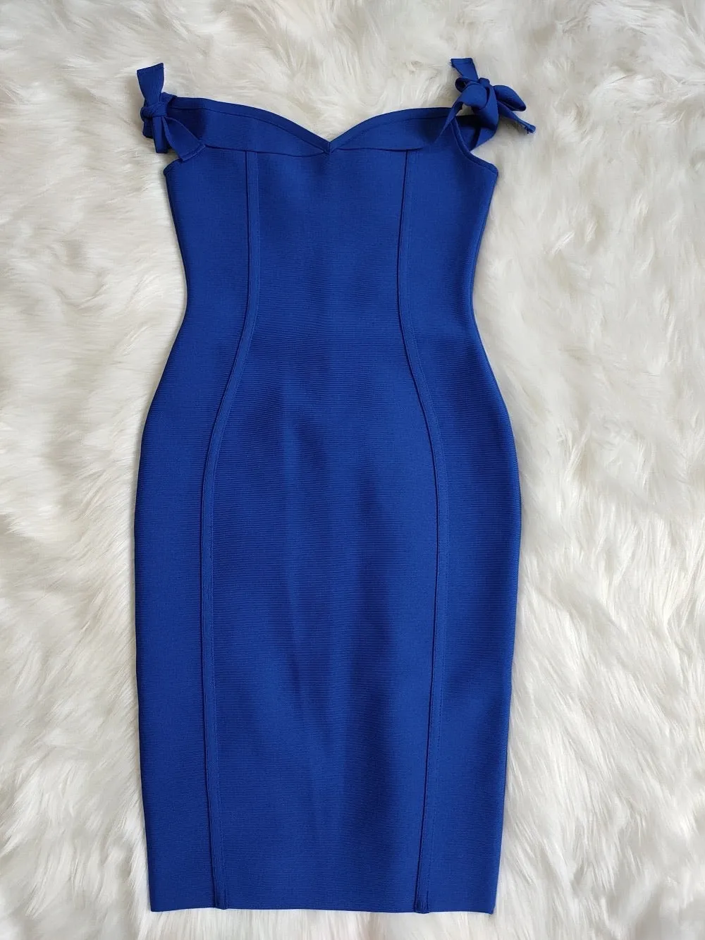 Elegance Off Shoulder Bandage  Dress