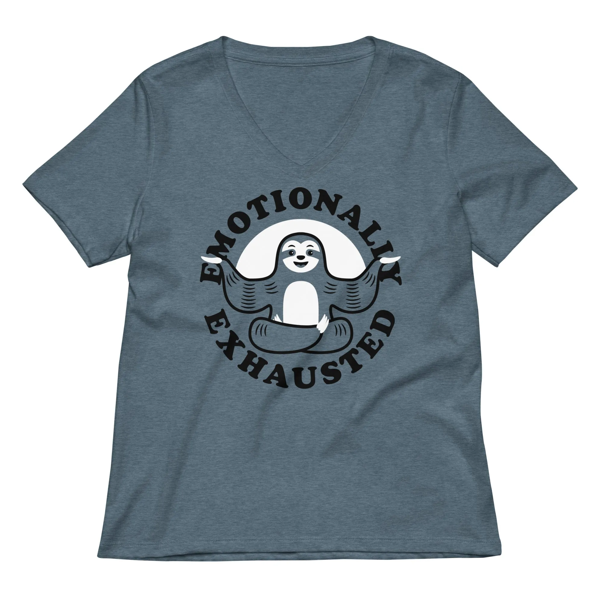 Emotionally Exhausted Women's V-Neck Tee