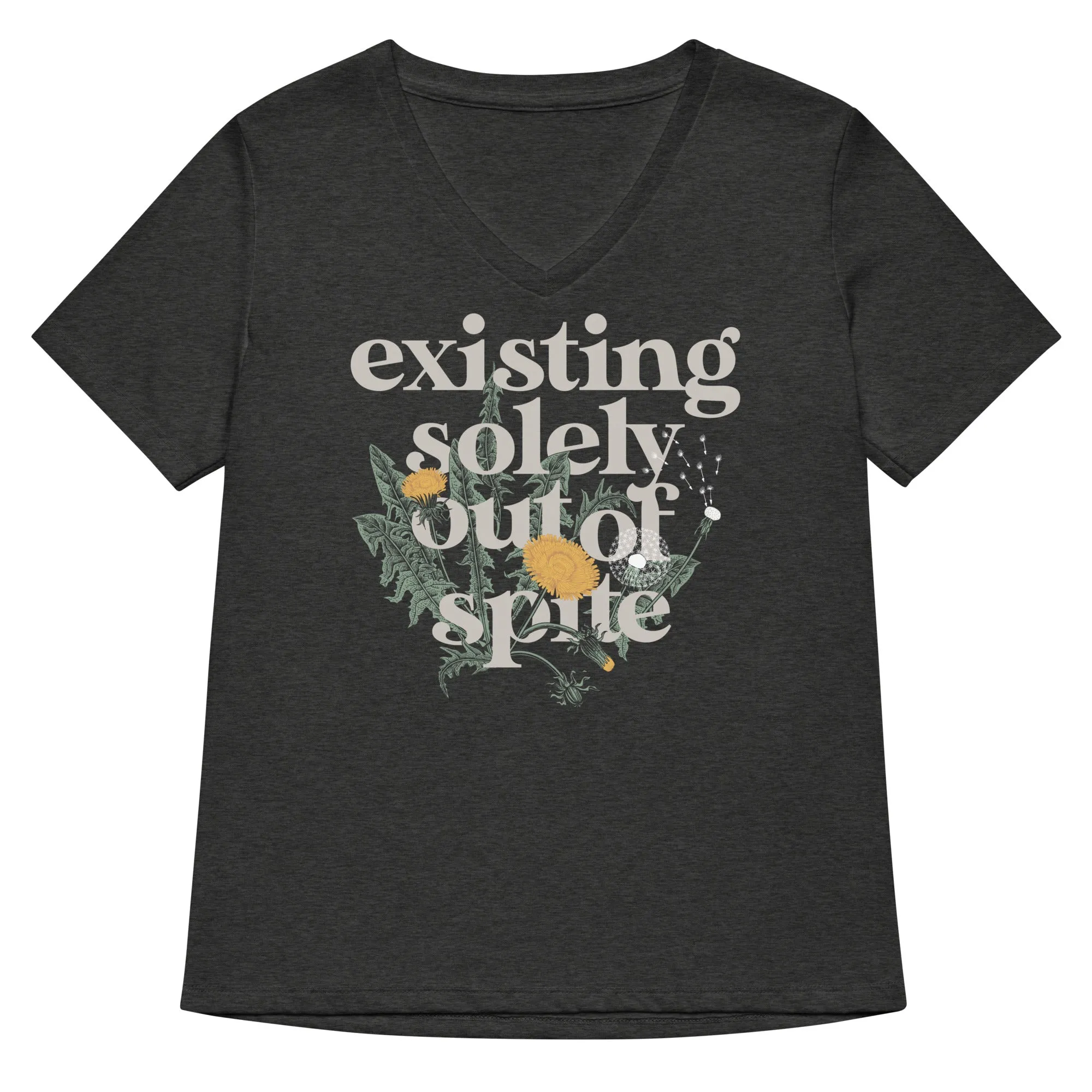 Existing Solely Out Of Spite Women's V-Neck Tee