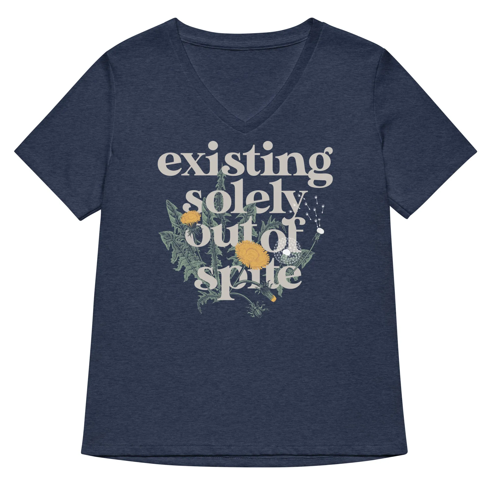 Existing Solely Out Of Spite Women's V-Neck Tee