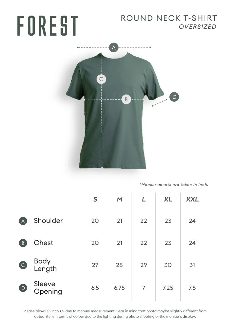 Forest Boxy Cut Graphic Tee Crew Neck Short Sleeve T Shirt Men | Oversized Shirt Men - 23926