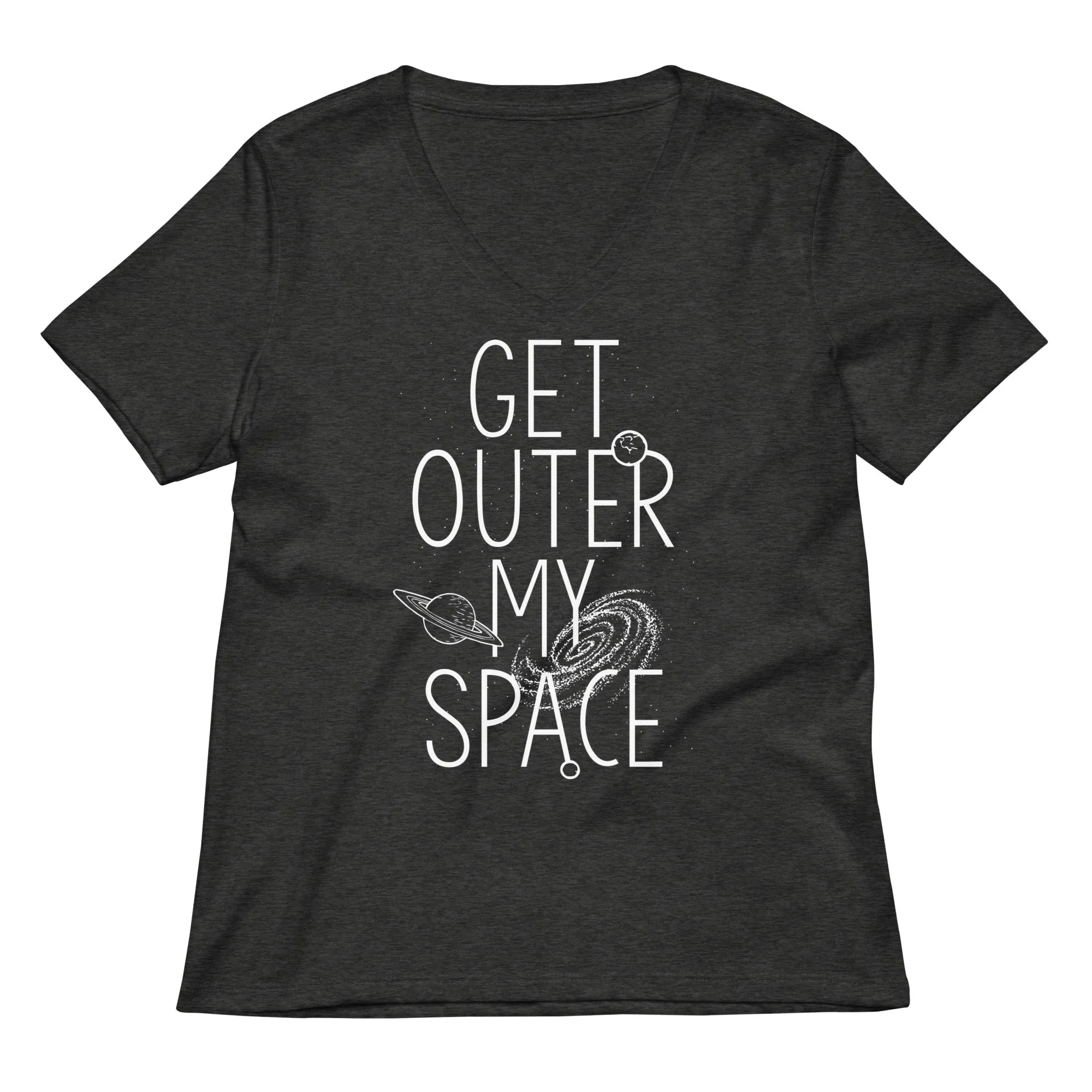 Get Outer My Space Women's V-Neck Tee