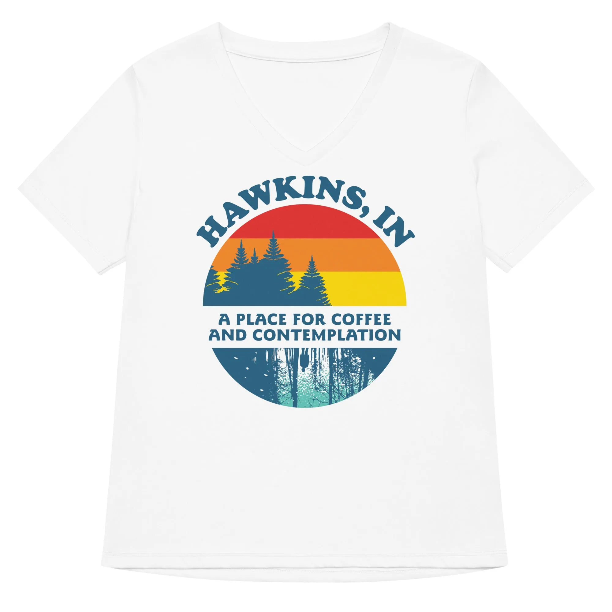 Hawkins Retro Women's V-Neck Tee
