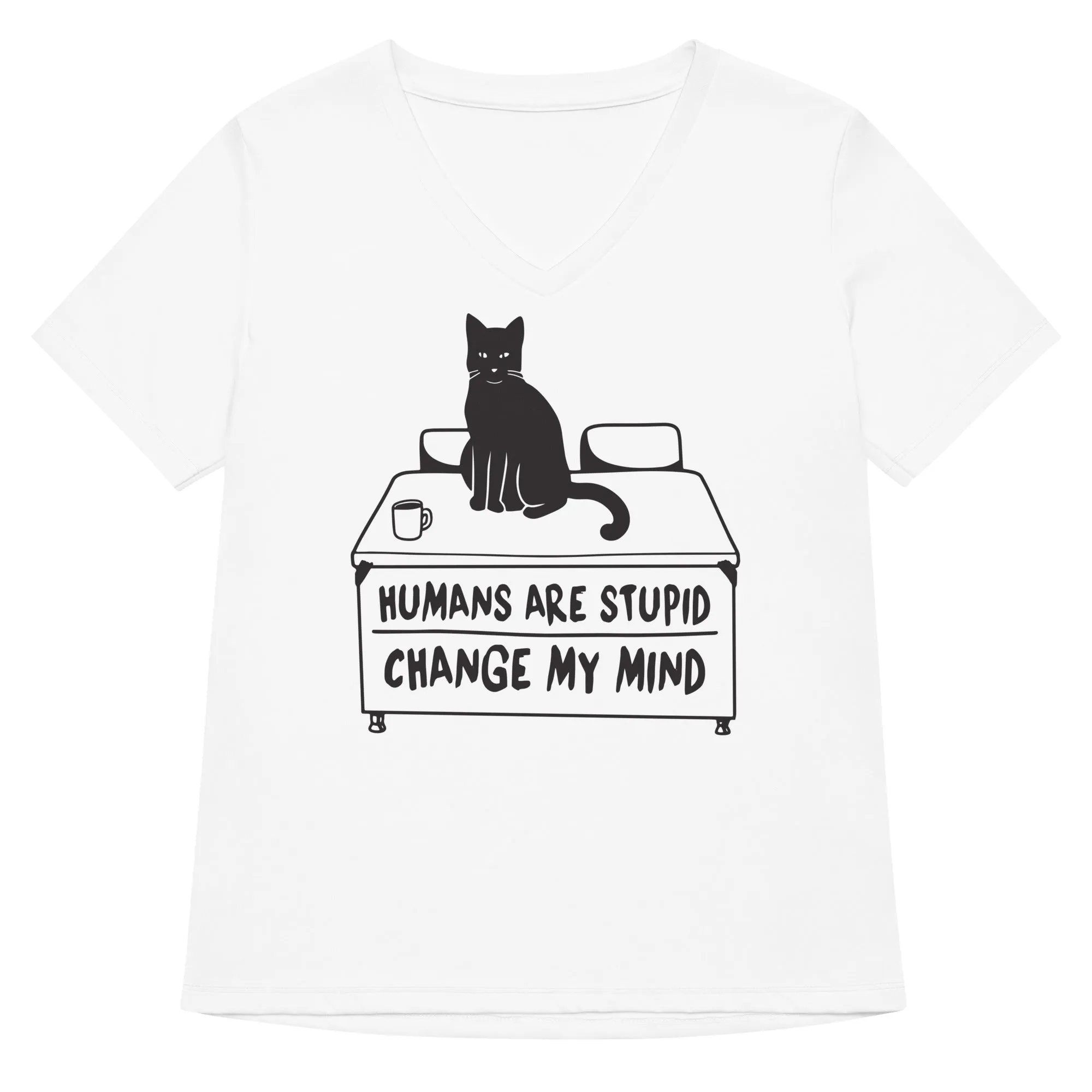 Humans Are Stupid Women's V-Neck Tee