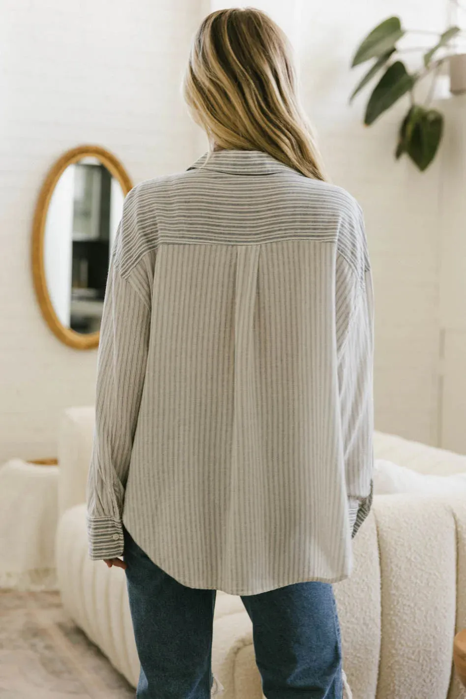 Jace Striped Button Up - FINAL SALE