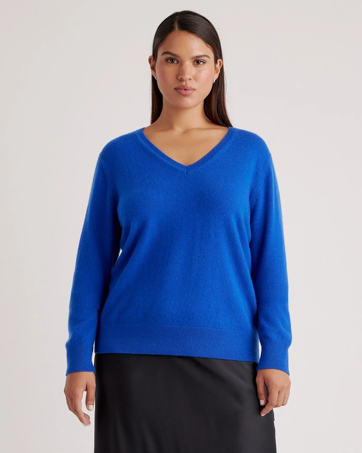 Lightweight Mongolian Cashmere V-Neck Sweater