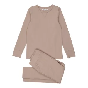 Mauve Cotton Crew Pjs