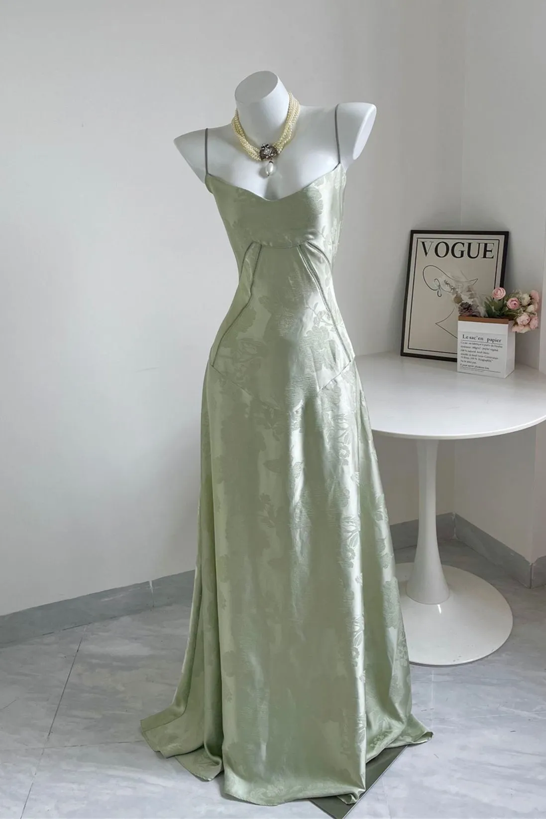 Mermaid Lavender Spaghetti Straps Prom Dress