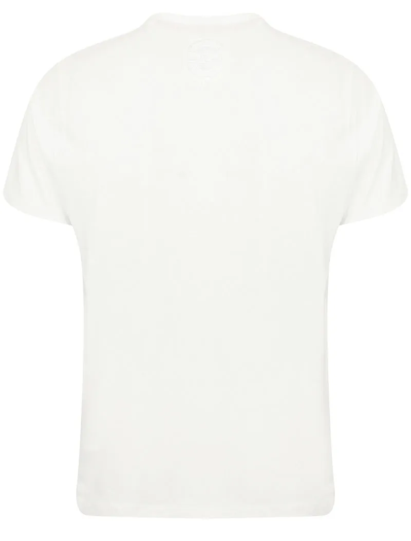 Premium Motif Crew Neck Cotton T-Shirt In Ivory - South Shore