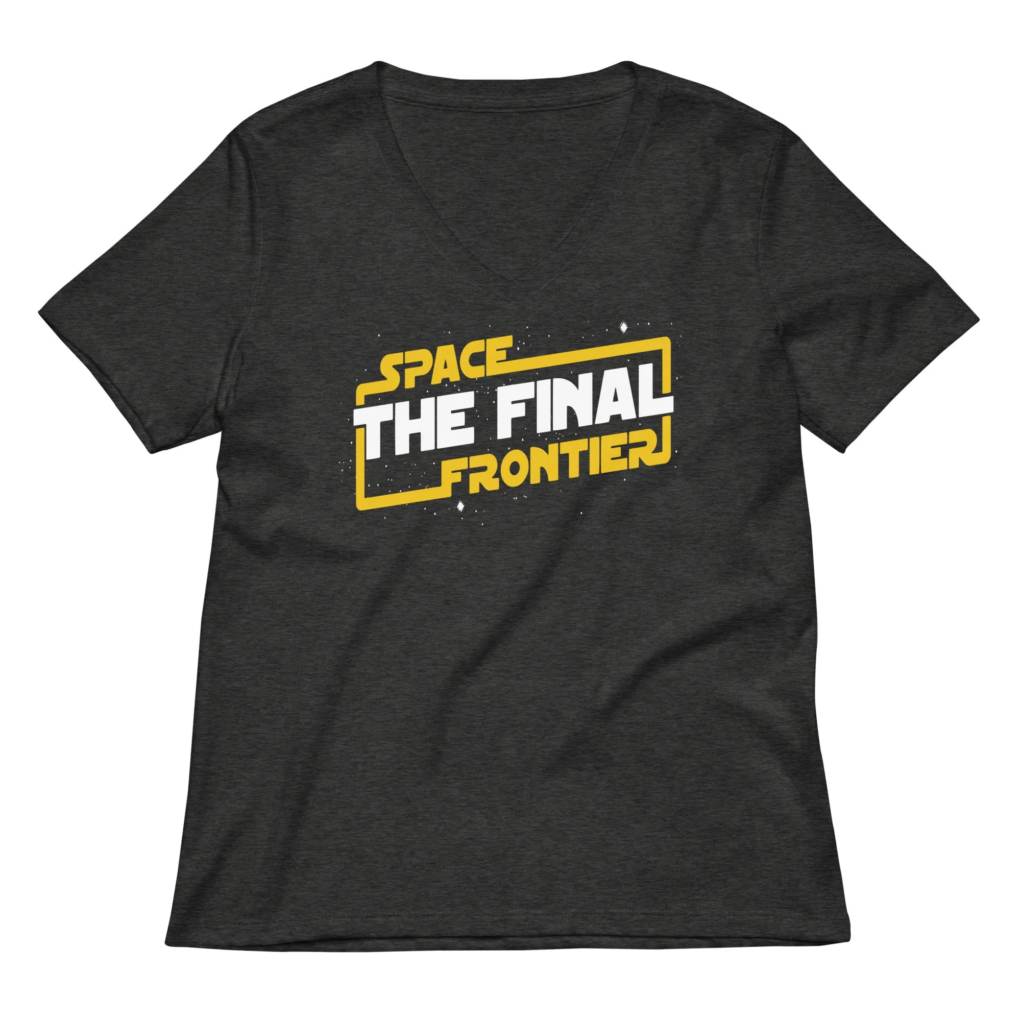 Space The Final Frontier Women's V-Neck Tee