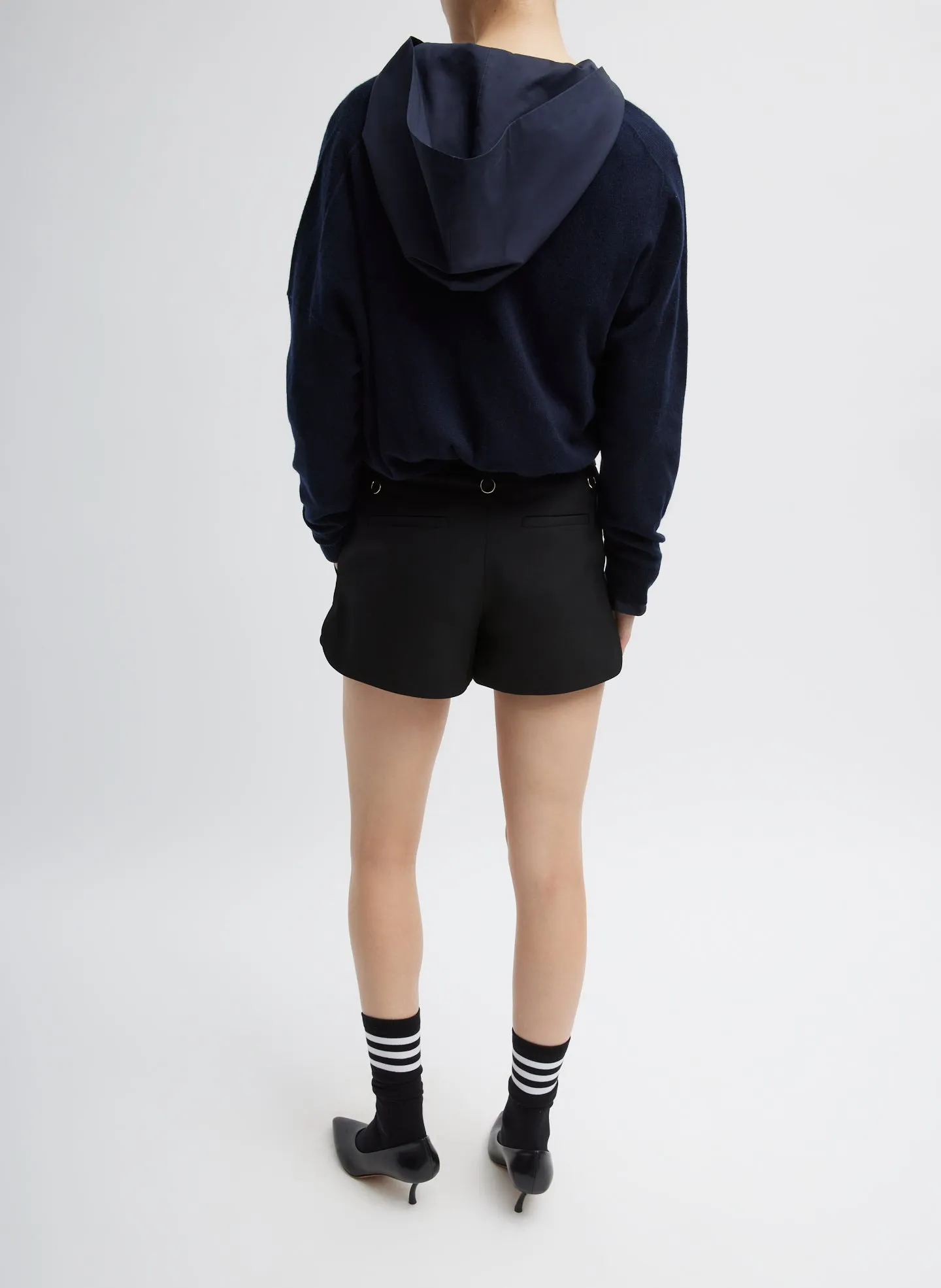 Washable Cashmere Warp V-Neck Pullover