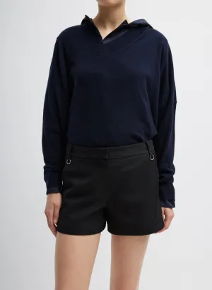 Washable Cashmere Warp V-Neck Pullover