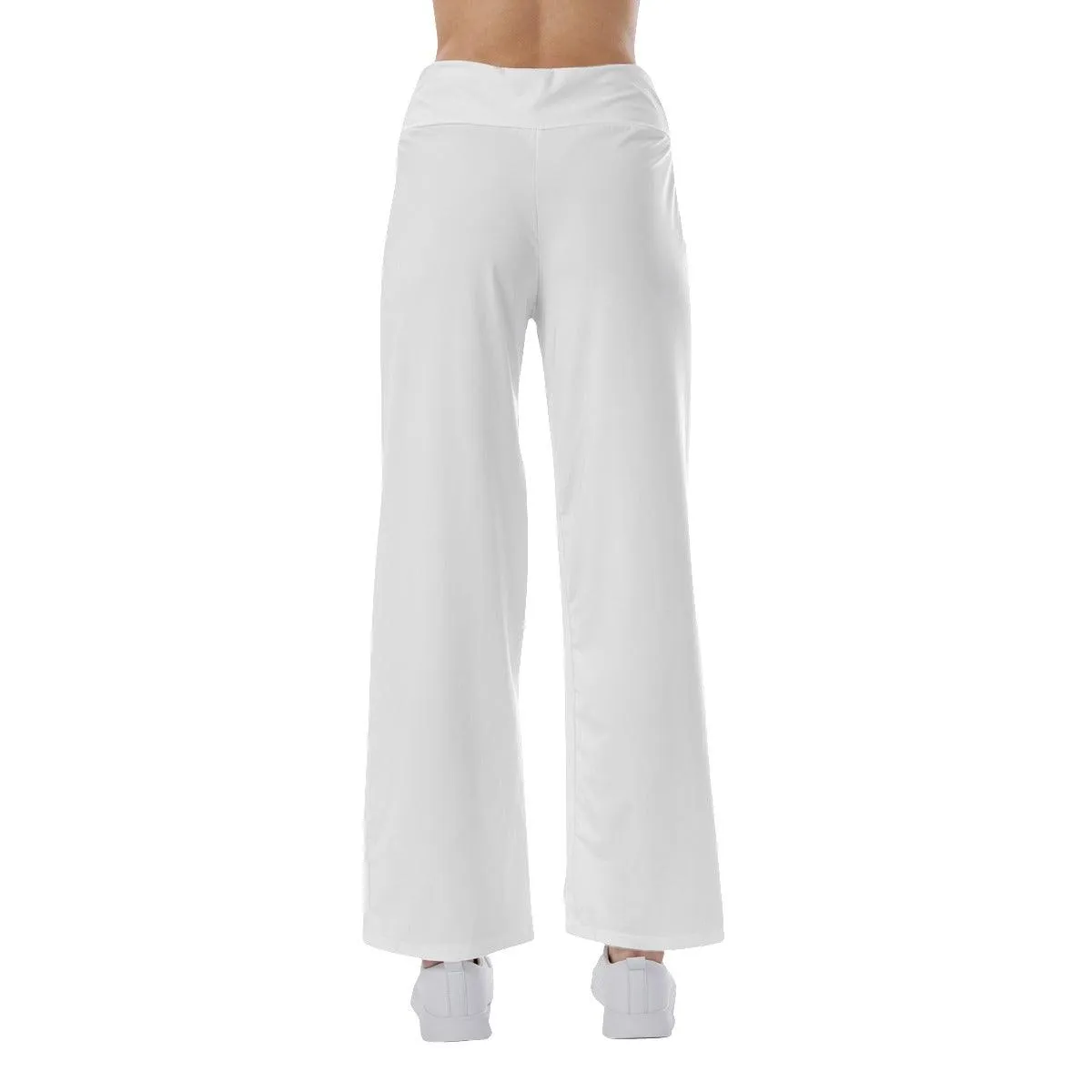 White Skull Nightmare High-waisted Wide Leg Pants