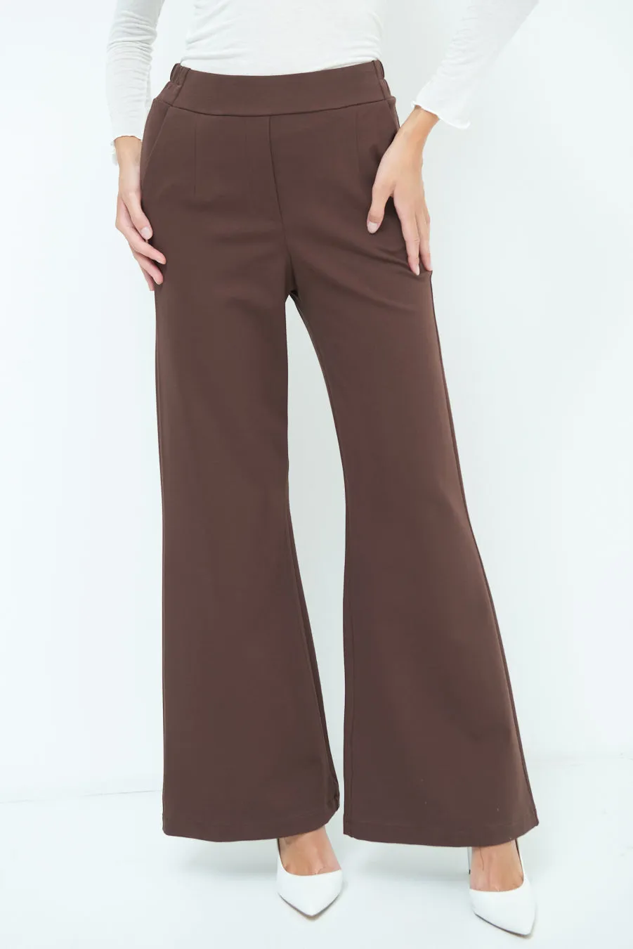 Wide leg high-waisted pants wholesale