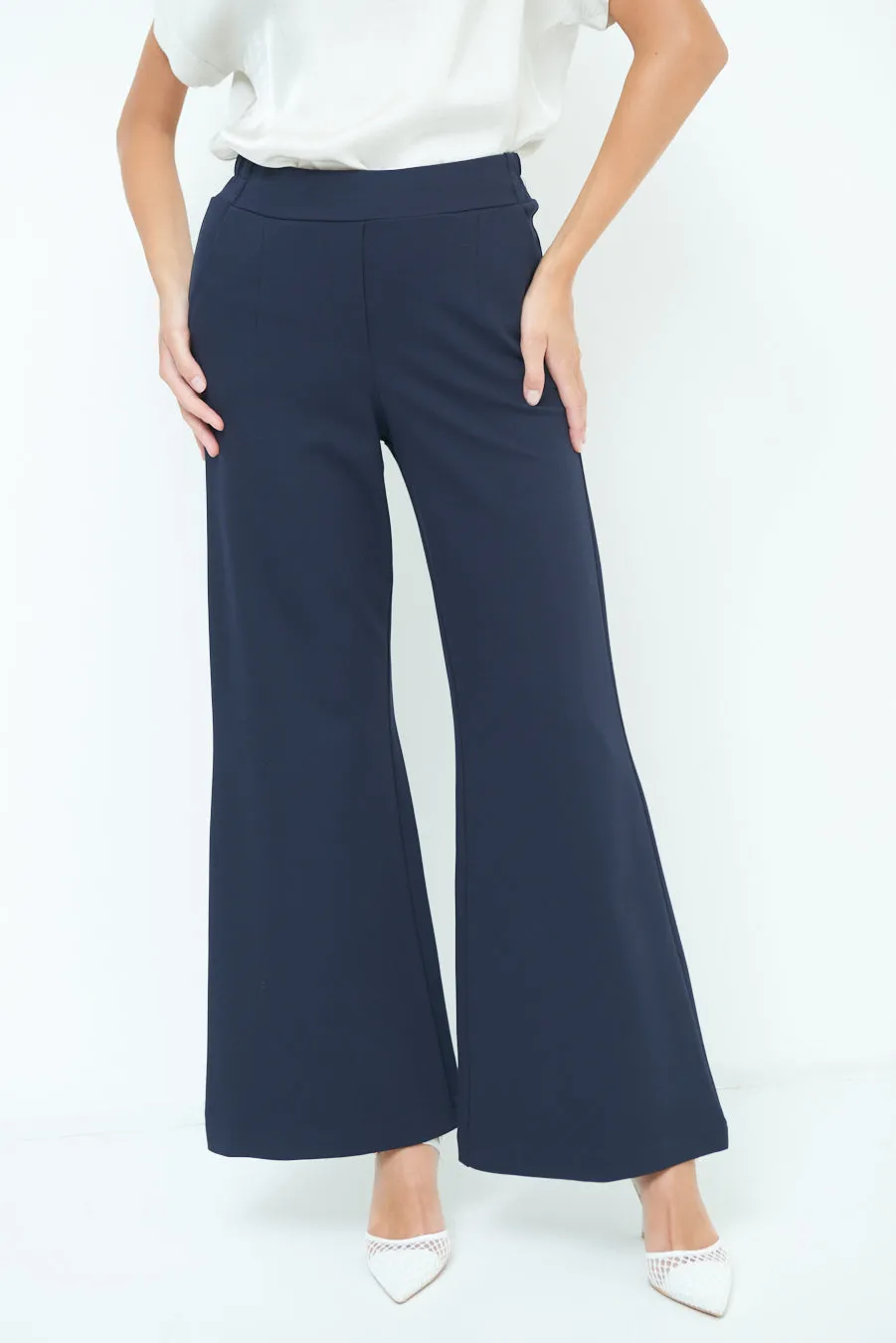 Wide leg high-waisted pants wholesale
