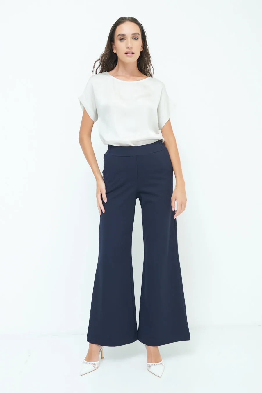 Wide leg high-waisted pants wholesale