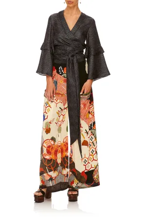 WIDE LEG TROUSER WITH FRONT POCKETS KISSING THE SUN