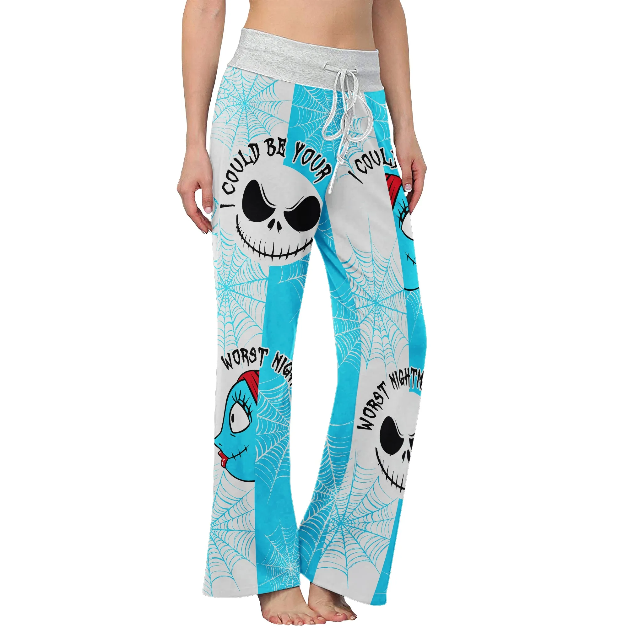 Worst Nightmare Theme Women's High-waisted Wide Leg Pants
