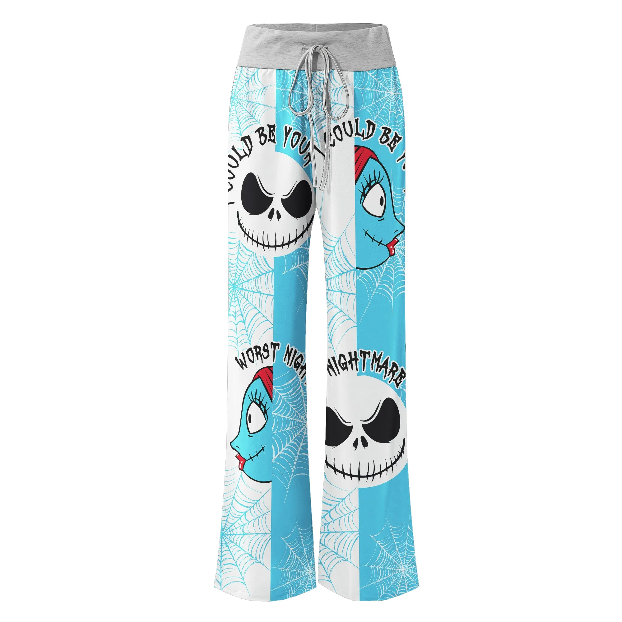 Worst Nightmare Theme Women's High-waisted Wide Leg Pants